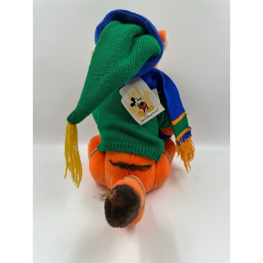 Disney World Holiday Tigger Plush - Wearing Sweater, Hat, Scarf & Gloves - Picture 2 of 4